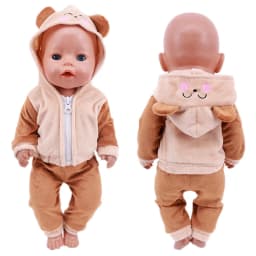 Elephant One-piece Suit Animal Shaped Plush Clothes For 18 inch American & 43 Cm Baby Dolls Clothes,Our Generation Toys