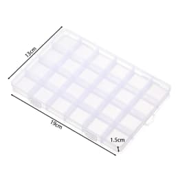 6/10/15/24/28 Grids Transparent plastic storage box beads Organizer Container For DIY Crafts Earing Jewelry Storage Case Display