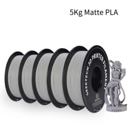 Geeetech 5kg Matte Filament PLA 1.75mm, 3d printer Material polylactic acid, frosted texture, Vacuum packaging