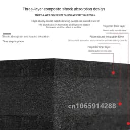 Floor Sound Insulation Layer Shock-Absorbing Pad Three-Layer Drum Set Piano Shock-Absorbing Sponge Thickened Insulation Mute