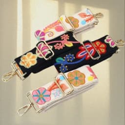 Vintage Style DIY Embroidery Shoulder Strap Multi-purpose Fashion Handbag Accessory Adjustable Comfortable Purse Strap