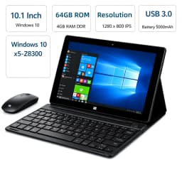 New Sales 64 Bit 10.1 Inch Tablet PC 4GB RAM 64GB ROM Windows 10 with Keyboard AR40 HDMI-Compatible 1920*1200 WIFI