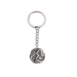 EUEAVAN Retro Mysterious 24 Runes Keychain Norse Viking Jewelry Courage Charm Letter Amulet Keyring for Women Men Accessories