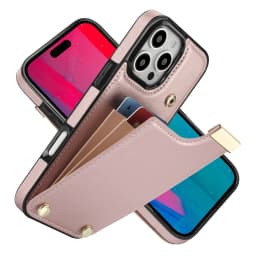 Shockproof Leather Card Holder Wallet Case For iPhone 16 Pro Max 15 14 13 12 11 XR 17 Air, Flip Cards Pocket Phone Cover Funda