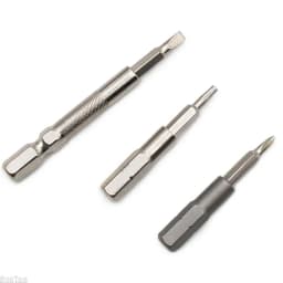 Premium 2PCS 1/4" 6.35mm Hex Shank to 4mm Hex Bit Adapter - High-Precision Converter for Precision Hex Socket Screws