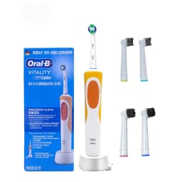 Oral-B D12 Electric Toothbrush Full Waterproof Body Anti-Slip Grip Deep Clean Comes With 8 Brush Heads For Up To 2 Years Of Use