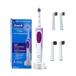 Oral-B D12 Electric Toothbrush Full Waterproof Body Anti-Slip Grip Deep Clean Comes With 8 Brush Heads For Up To 2 Years Of Use