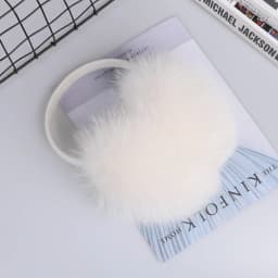 Real Fox Raccoon Fur Hang Ear Cover Warm Winter Earmuffs Headwear Ear Muffs Earmuffs Cold Ear Warmer Ear Protection Headband