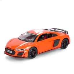1:24 R8 V10 Plus Alloy Performance Sports Car Model Diecast Metal Toy Racing Car Model High Simulation Sound and Light Kids Gift
