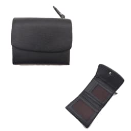 New Soft Genuine Cow Leather Short Wallet For Women Multifunctional Ladies Tri-fold Hasp Purse Cowhide Solid Color Card Holders