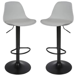 Bar stool 2-piece swivel chair, 2-piece adjustable bar stool, height adjustable, 360° swivel, ultra-quiet, load-bearing capacity
