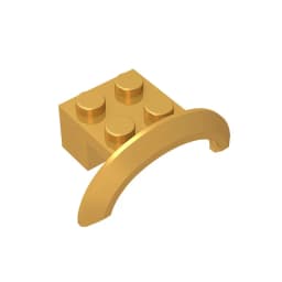 Gobricks 10Pcs MOC Parts 98282 28579 Wheel Arch Mudguard 4 x 2 1/2 x 1 Compatible Bricks Assmble Building Blocks Particle Toy