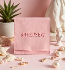 50pcs SHEEPSEW Microfiber Jewellery Envelope Pouches Custom Deboss Logo Multi Colors Jewelry Packaging Bag For Bridesmaid