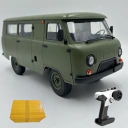 WPL YA3-452 Буханка UAZ-452 C-104 Remote Control Off Road Bread Van Small Leather Car 2.4G Full Scale 4WD Drive Truck Model Toy