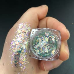 12 Colors Chameleon Glitter Flakes Irregular Untra-Thin Chameleon Yuki Glitter Sequins Mirror Effect Manicure Chameleon Sequins