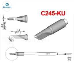 PHONEFIX C245 C470 Series Soldering Iron Tips Head for JBC Station Soldering Iron Repair PCB IC Tools Universal T245 T470 Handle