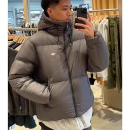 Thickened Outdoor down Jacket Hooded Windproof High Fluffy Fabric Cold Resistant Polyester Fiber Long Sleeve Zipper Cl...