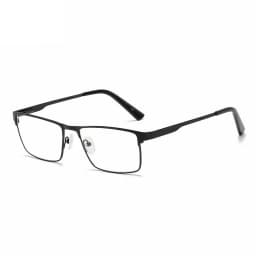 Men Square Metal Large Frame Myopia Glasses Spring Leg Elderly Near Sight Eyewear Blue Light Blocking Eye Protection Eyeglasses