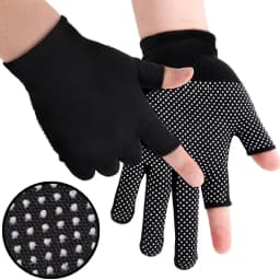 Non-slip Nylon Gloves for Safety Work Outdoor Cycling Breathable Half Finger Gloves Mittens Men Fingerless Touchscreen Gloves