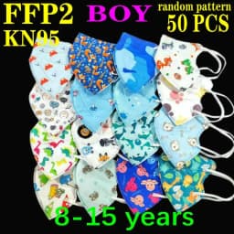 KN95 Kid Mask 3-8 8-15 Years Old 5 Layers Cartoons FFP2 Masque Boys Girls Children Mascarillas CE Face Mask FPP2 Protective