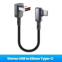 0.15M 0.25M 0.5M Short Elbow USB Type C Cable 66W USB A To Type C Fast Charging Cable for iphone 15 16 Huawei Samsung Xiaomi