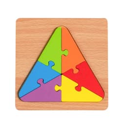 High Quality Wooden Geometric Shapes Early Cognition Puzzles Board Math Game Montessori Baby Learning Educational For Kids Toys