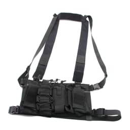 Tactical D3 Chest Rig Bag Radio Harness Front Pouch Holster Military Vest Rig Bag Adjustable Functional Two Way Radio Pouch