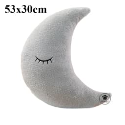 Shy Sky Plush Throw Pillow Stuffed Cloud Moon Star Water Drop Soft Cushion Pink White Grey Colorful Back Support Plushie Decor