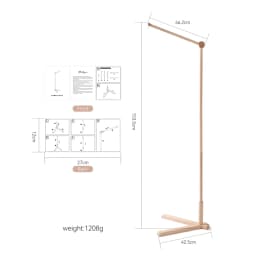 Wooden Mobile Bracket 0-12 Months Toy Crib Bell Floor Stand Newborn Crib Bell Hanging Stand Baby Crib Bell Stand Baby Rattle Toy