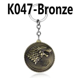 Dragon House Keychain Targaryen Dragon Shape Keyring for Fan Collection Accessories Friends Gift
