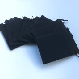 200 Pieces Velvet Dust Bag Black Multi-Color 10x12 Cm 7x9 Cm 5x7 Cm Drawstring Gift Packaging Small Jewelry Storage Bags