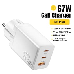 Essager GaN USB Type C Charger 67W 45W 33W KR EU Plug Fast Charging For Samsung iPhone 16 15 14 Pro Huawei Phone Laptop Chagers