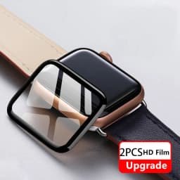 Soft Glass For Apple Watch Screen Protector 44mm 45mm 41mm 38mm 42 40mm 9D HD Full Film iWatch series 6 5 3 8 7 9 se Accessories