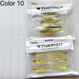 THKFISH 5/6pcs Fishing Soft Lures 7cm 8cm 10cm Paddle Tail Artificial Fishing Baits Freshwater Silicone Soft Lures Swimbait