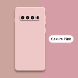 Original Square Liquid Silicone Case for Samsung Galaxy S8 S9 S10 Plus S10E Soft Candy Back Cover S8Plus S9Plus S10Plus E Fundas