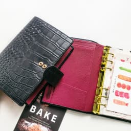 Genuine Leather A6 Personal Notebook Diary Planner Croc Grain 26mm Rings Journal Stationery Notepad Agenda Organizer Big Pocket