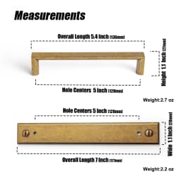 Goo-Ki Champagne Bronze Cabinet Pulls Black Cabinet Handles for Dresser,Wardrobe&Cupboard,Zinc Alloy Kitchen Cabinet Handles