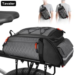 New Bike Trunk Bag Upgrade 900D 10L Large Capacity Anti-Tear Multi-Use Quick Install Fixing Commuting Outdoor Bicycle Accessory