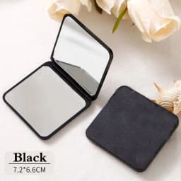 2-Face Makeup Mirror Square Portable Cute Girl'S Gift Hand Mini Mirror Pocket Double-Sided Makeup Mirror Compact Multiple Colors