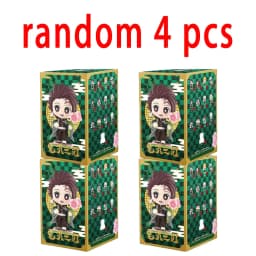 1-12pcs Anime Demon Slayer Blind Box Tanjiro Kamado Nezuko Cartoon Figure PVC Model Ornament Child Christmas Halloween Gift