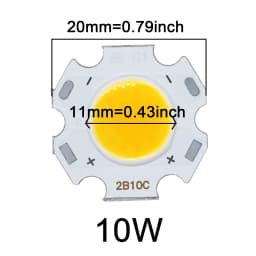 10pcs 3W 5W 7W 10W High Power LED Source Chip 13mm 20mm 24mm SMD LED COB Light Bulb LED Diode Light Lamp Spotlight Downlight DIY