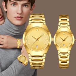YaLaLuSi Stylish Minimalist Steel-Strap Bracelets for Men and Women Elegant Business Watches, Perfect as Gifts for Couples Reloj