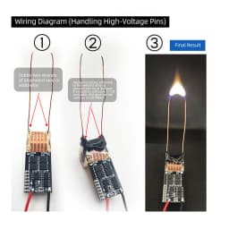 High Voltage Generator Module DC5-13 V to AC 10 kV–20 kV Arc Igniter High-Voltage Module Driver Board + Transformer