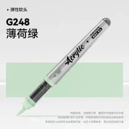 1 PC 84 Colors Acrylic Paint Pens Markers Brush Tip Paint Markers For Rock Painting Christmas School Art Supplies Stationery