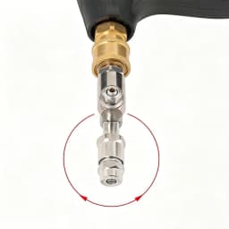 Universal High Pressure Car Wash Gun with 1/4 Quick Plug, Rotating Spray Nozzle Extension Pole for Auto Underbody Cleaning