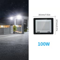 LED Spotlight High brightness 220V 10W 20W 30W 50W 100W 150W 200W 300W Waterproof IP66 Garden Outdoor Light lamp Reflector lamp