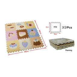 30*30*1cm Cartoon Animal Pattern Play Mats Puzzles EVA Foam Floor Pad For Children Baby Play Gym Crawling Mats Toddler Carpet