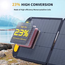 VTOMAN VS200 200W Portable Solar Panel, 19V Foldable Solar Charger for Power Stations, 23% High Efficiency, IP67 Waterproof with Kickstands, Solar Panel Kit for Backyard Off-Grid Systems