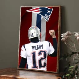 T-Tom Rugby B-Brady Poster Room Bar Cafe Decor Stickers Wall S