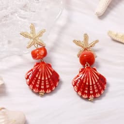 Cute Octopus Earrings Creative Glass Octopus Long Drop Earrings Unqiue Marine Series Design Earrings Wholesale Custom Packaging